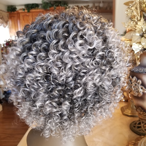 Gray Black Beauty Full Wig main image 7